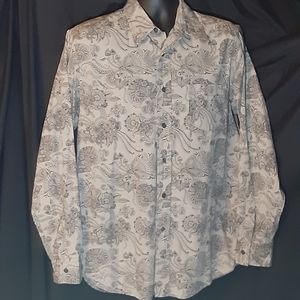 Lucky Brand Sugar Skull Long Sleeve Button Down Shirt